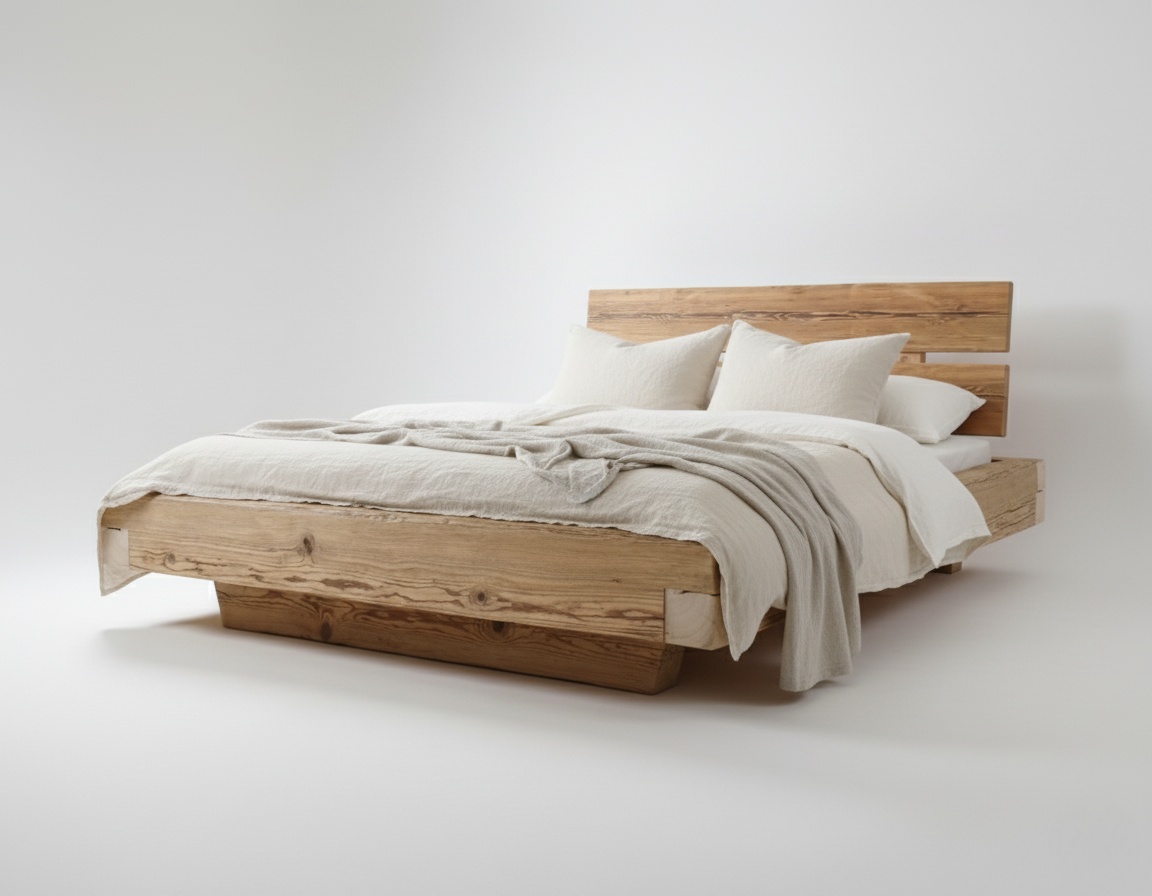 Balkenbett Johannisberg 180 Altholz spez. Kufen